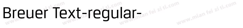 Breuer Text-regular字体转换